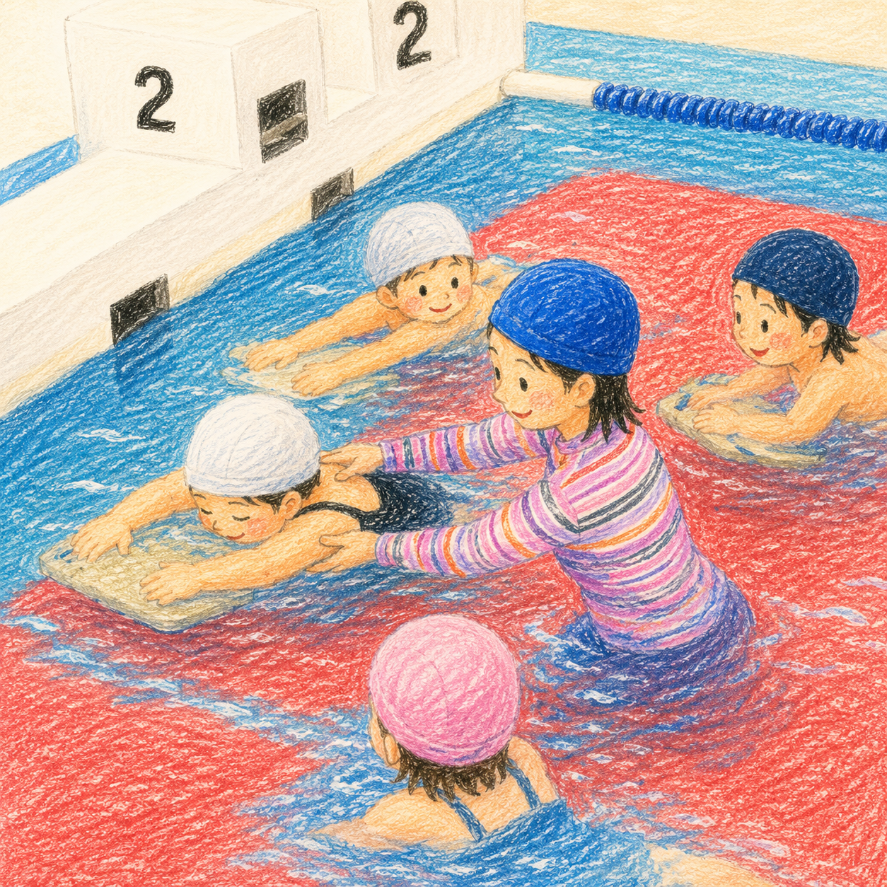 水泳教室の様子